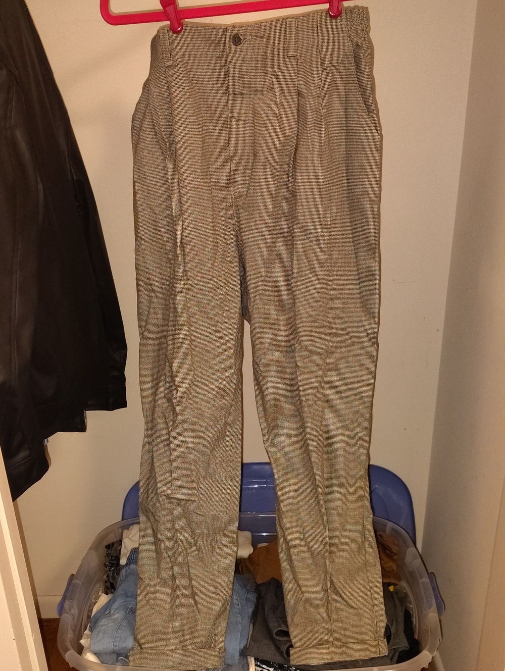 Lee Men's Patterned Dress Pants in Light Brown